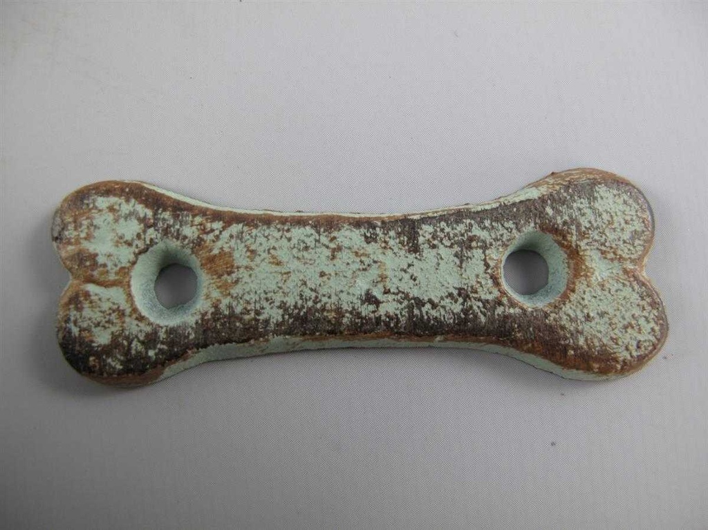 [LA-41171] Gusseisen Türklopfer farbig Totenkopf H 18x11 cm Bild 5