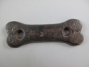 [LA-41172] Gusseisen Türklopfer rustikal braun Totenkopf H 18x11 cm Bild 5