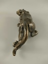 [LA-41203] Gusseisen Figur Skulptur Panter Eisen rustikal braun L 41 cm Bild 6