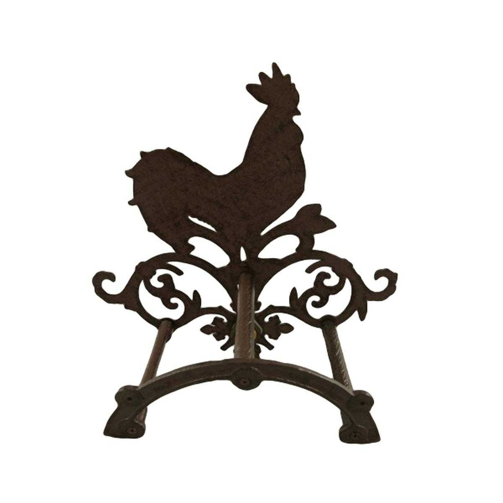 [LA-41470] Skulptur Figur Gusseisen Hahn Garten Bild 3