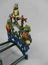 [LA-41471] Schlauchhalter Gartenschlauchhalter Garten Gusseisen Frösche farbig #41471 Bild 3
