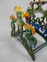 [LA-41471] Schlauchhalter Gartenschlauchhalter Garten Gusseisen Frösche farbig #41471 Bild 4