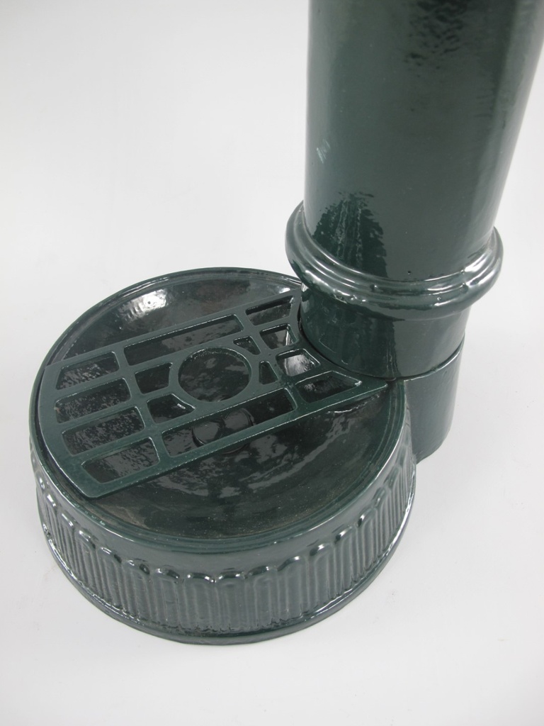 [2120099] Aluminium Wassersäule Zapfsäule Rund grün Messing-Hahn H 75 cm Bild 3
