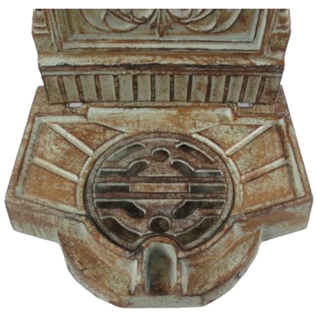 [LA-41579] Gusseisen Standbrunnen Wassersäule Gartenbrunnen Zapfstelle farbig H 65 cm Bild 2