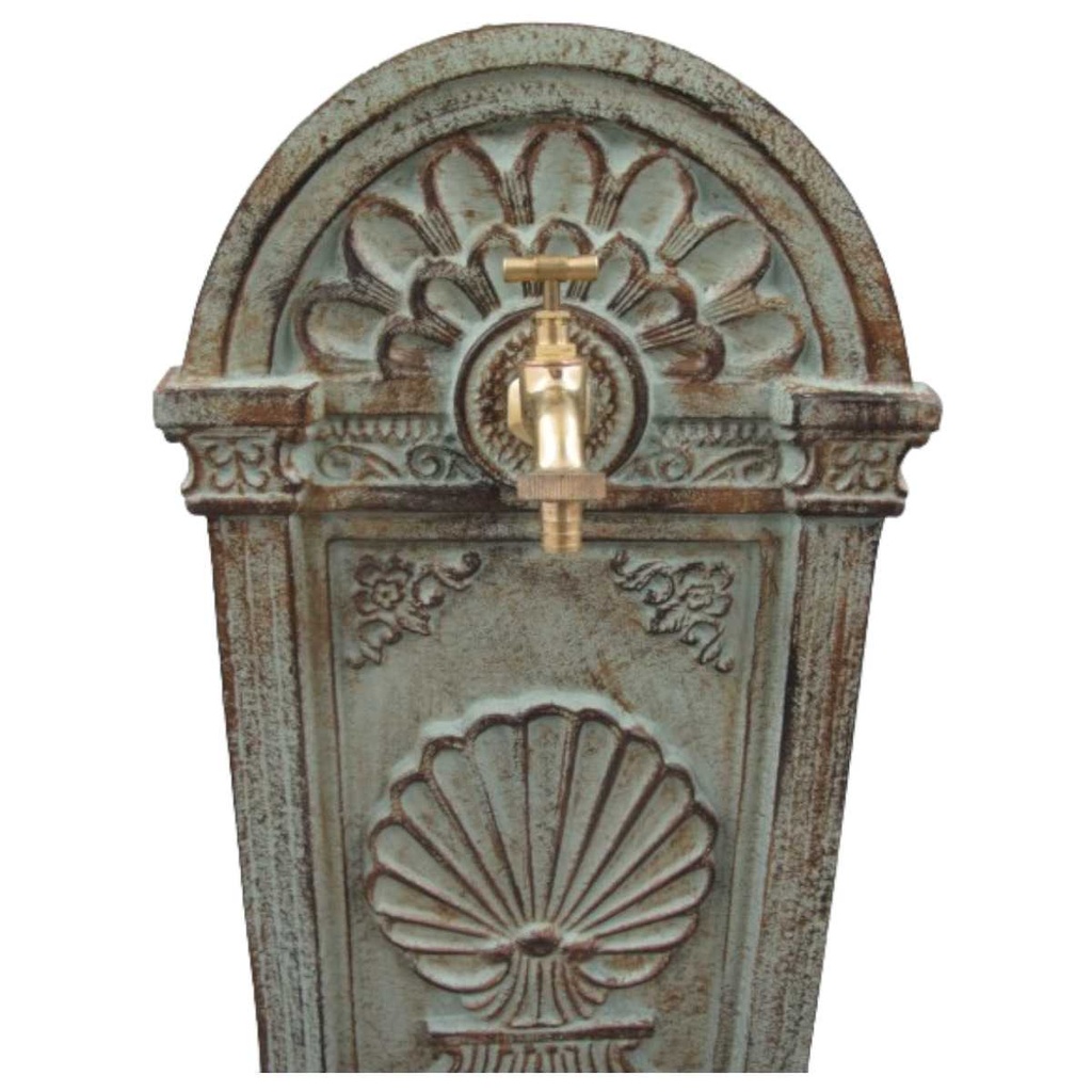 [LA-41585] Standbrunnen Wassersäule Gartenbrunnen Zapfstelle Gusseisen farbig Garten #41585 Bild 2