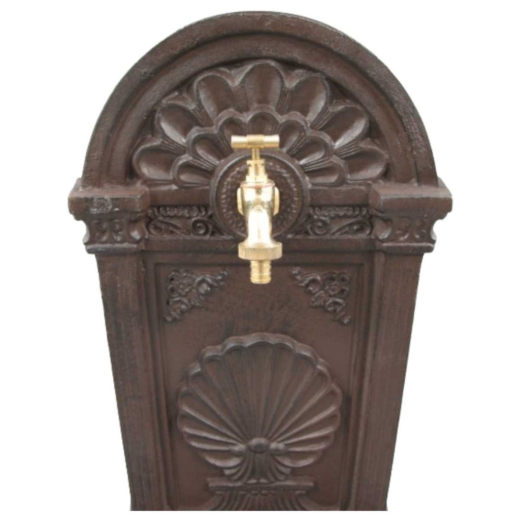 [LA-41586] Standbrunnen Wassersäule Gartenbrunnen Zapfstelle Gusseisen Braun rustikal Garten #41586 Bild 2