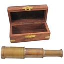 [LA-42708] Fernrohr Fernglas Messing brüniert Bild 2