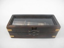 [LA-42721] Fernrohr Fernglas Messing brüniert Holz Box L 16x7cm Bild 8