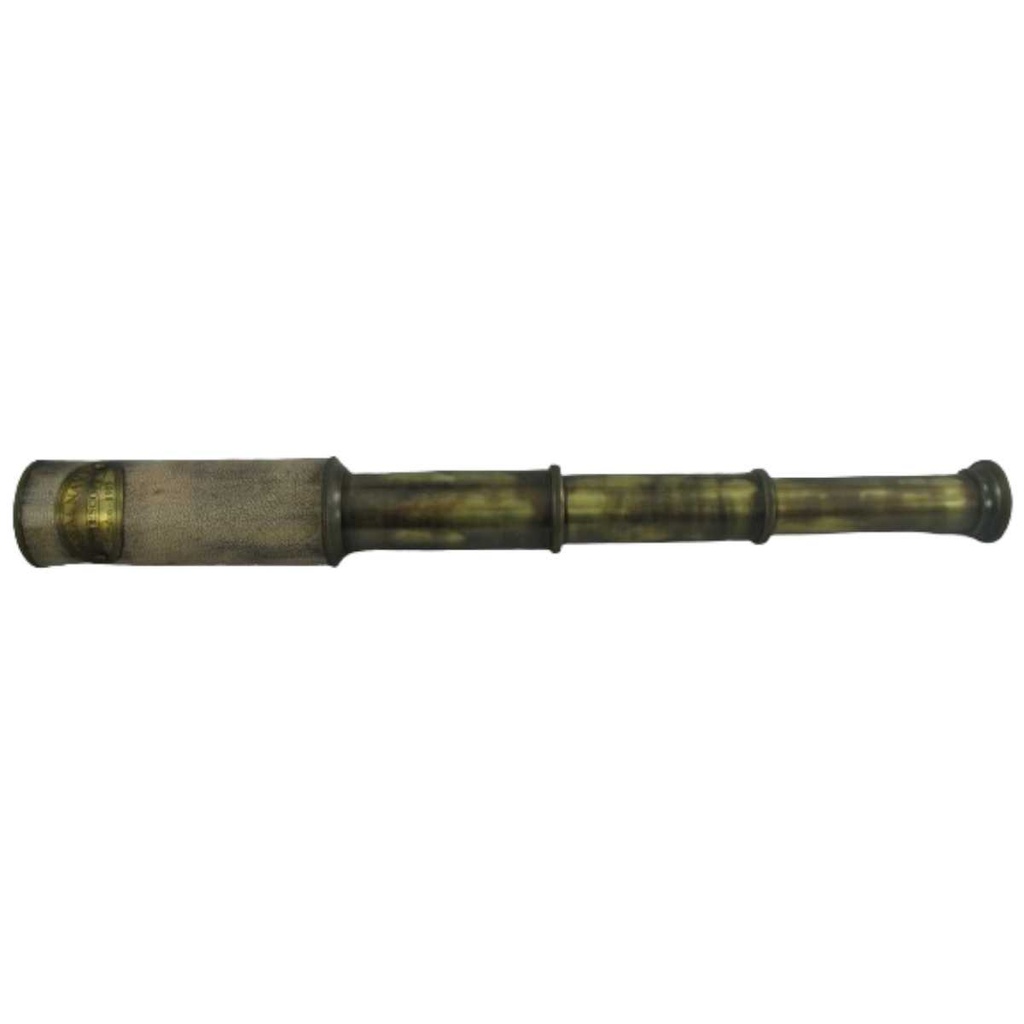 [LA-42722] Fernglas Messing/Leder grün patiniert Bild 2