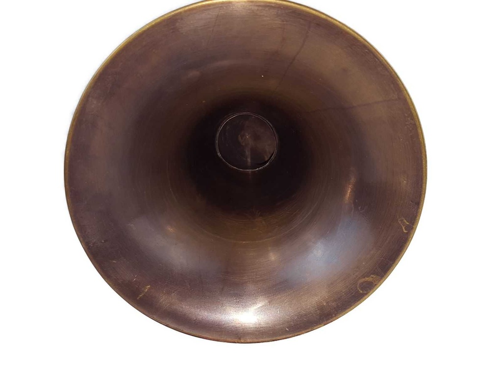 [LA-42737] Autohupe Ballhupe Oldtimerhupe Fanhupe Autohorn Tröte Messing brüniert L 44 cm Bild 5