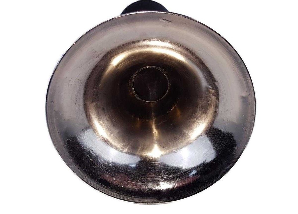 [LA-42740] Autohupe Ballhupe Oldtimerhupe Fanhupe Autohorn Tröte vernickelt L 44 cm Bild 4
