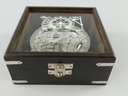 [LA-42744] Kompass Vernickelt Box Glasscheibe 5x15x15cm Bild 6