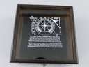 [LA-42744] Kompass Vernickelt Box Glasscheibe 5x15x15cm Bild 8