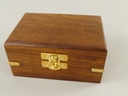 [LA-42755] Kompaß Messing Brüniert Box 12x12cm Bild 9