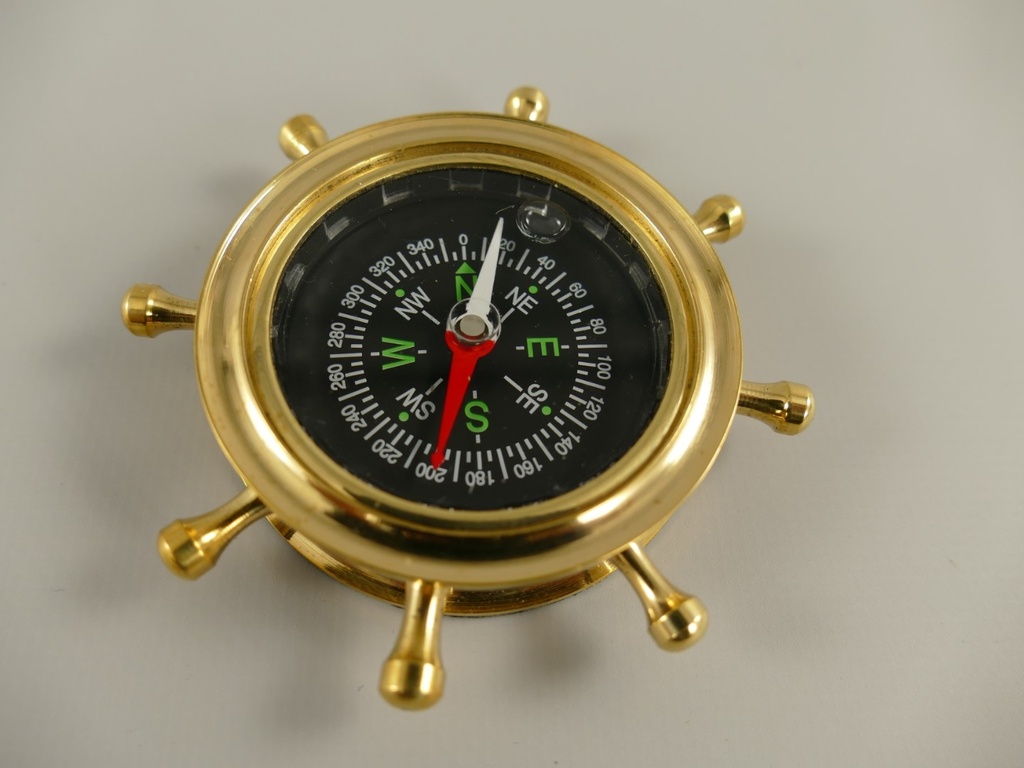 [LA-42767] Kompass Messing Bild 2