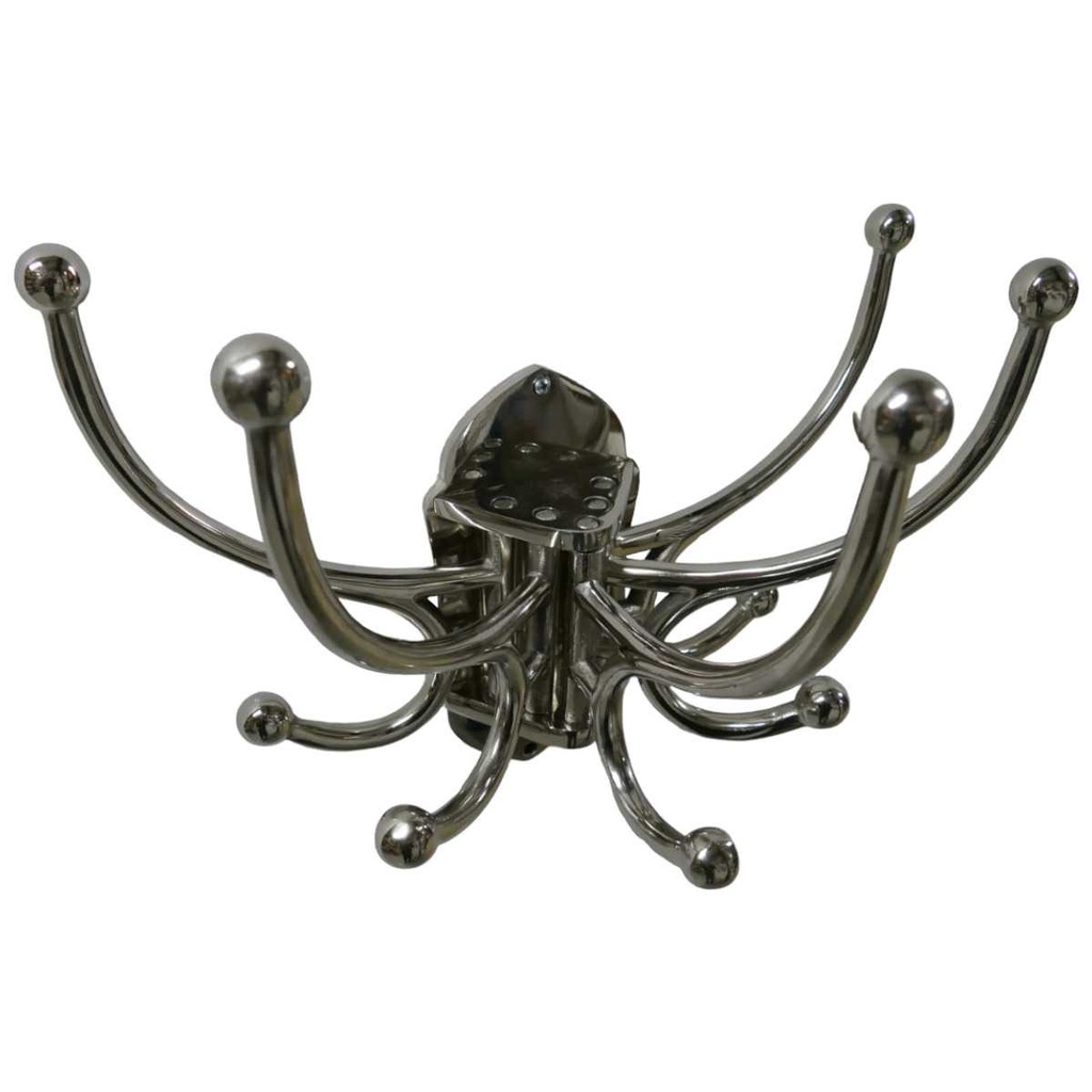 [LA-42847] Garderobenhaken Wandhaken Kleiderhaken Mantelhaken vernickelt Bild 2