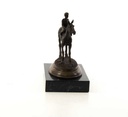 [LA-43223] Bronzeskulptur Bronzefigur Reiter und Pferd Galoppsport Jockey Antik-Stil Bild 14