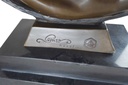 [LA-43229] Bronzeskulptur Bronzefigur Frau Akt Ring und Vögel Bild 7