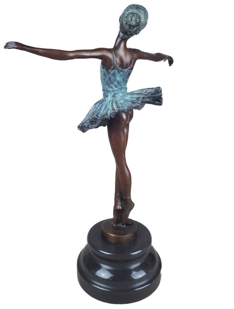 [LA-43233] Bronzeskulptur Bronzefigur Ballerina Balletttänzerin #43233 Bild 4