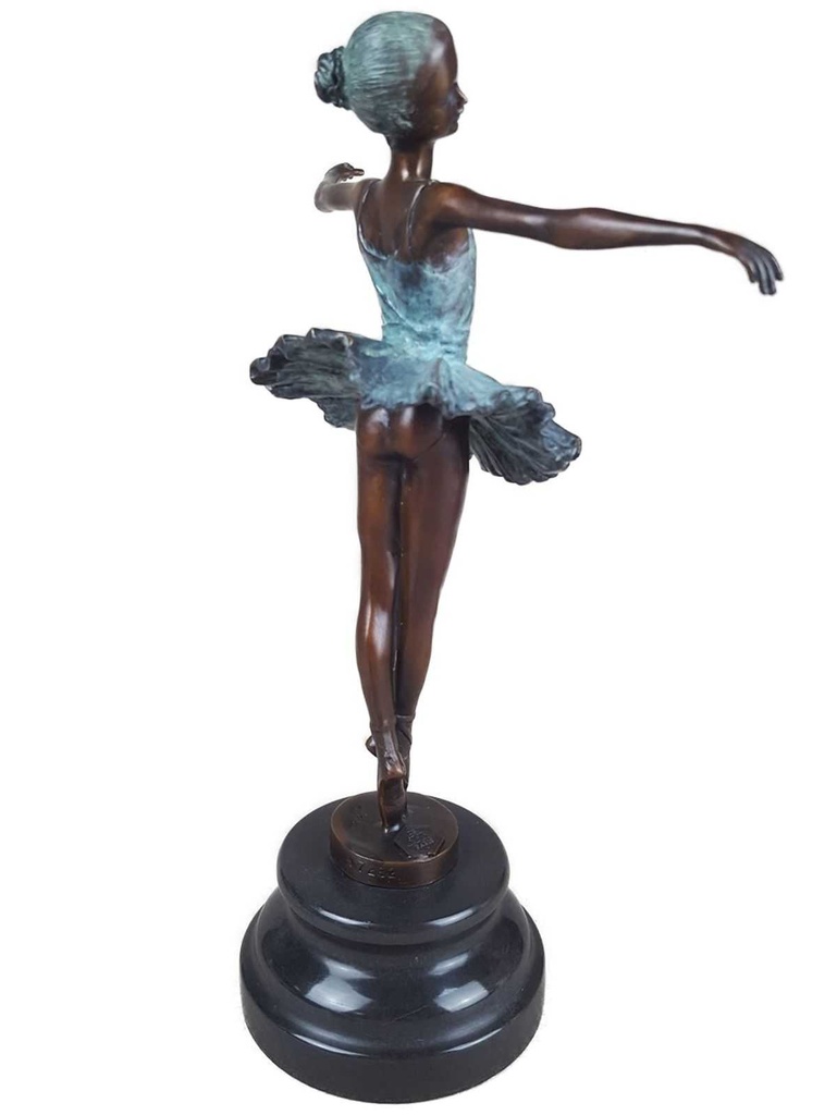 [LA-43233] Bronzeskulptur Bronzefigur Ballerina Balletttänzerin #43233 Bild 6