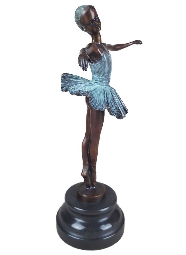 [LA-43233] Bronzeskulptur Bronzefigur Ballerina Balletttänzerin #43233 Bild 7