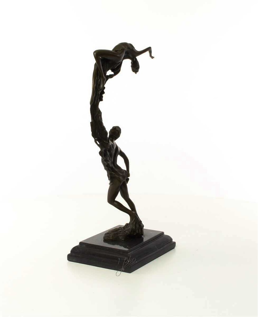 [LA-43236] Bronzeskulptur Bronzefigur Junges Paar Bild 7