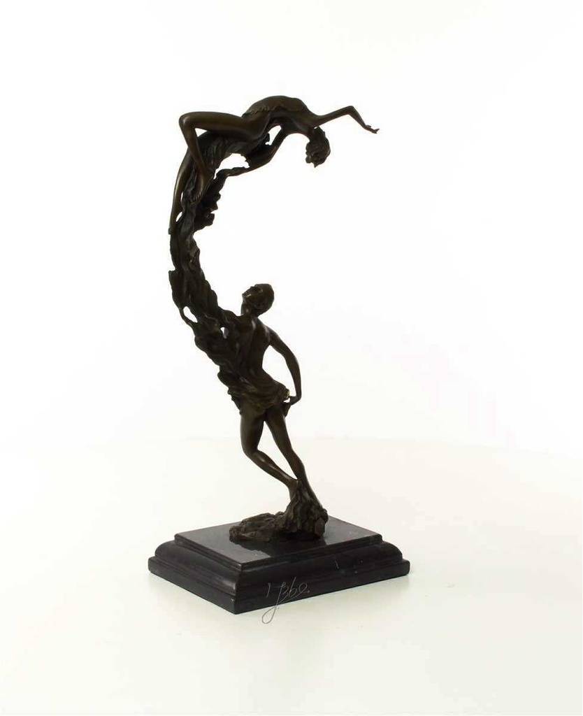 [LA-43236] Bronzeskulptur Bronzefigur Junges Paar Bild 8