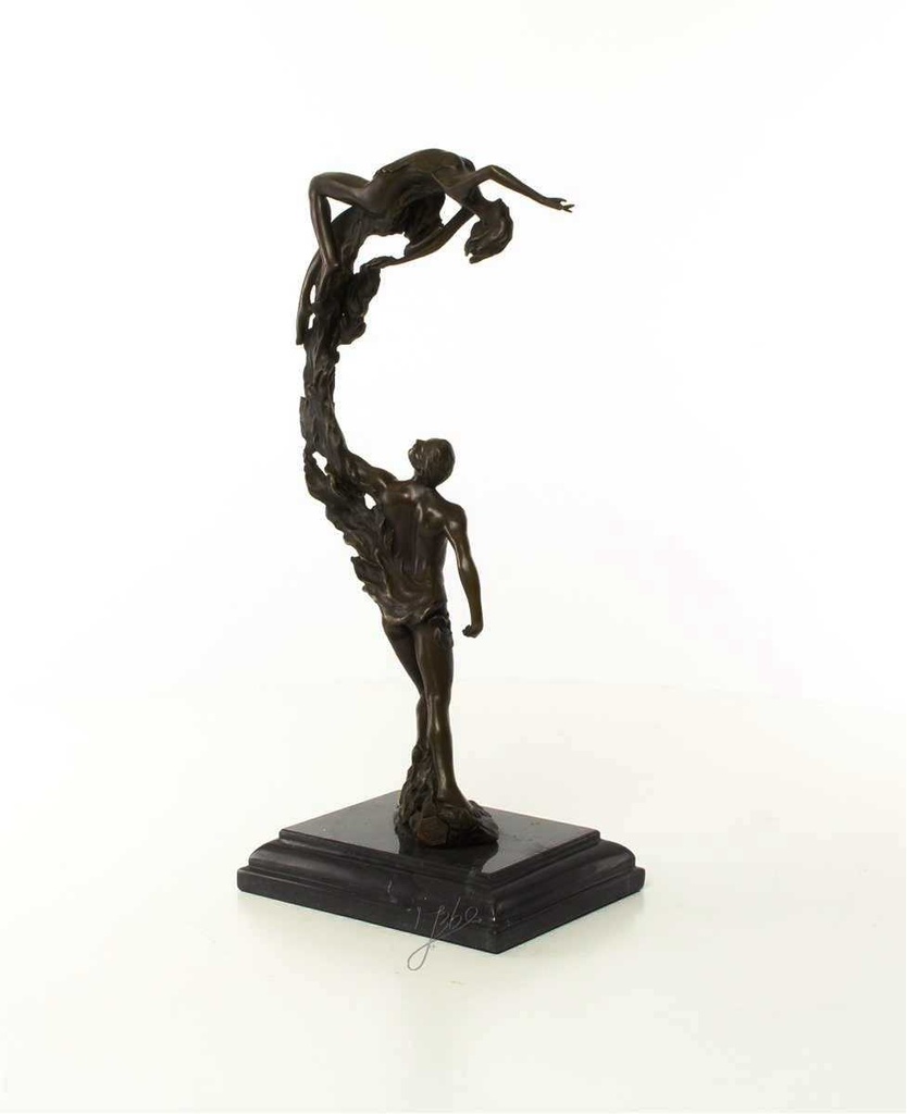 [LA-43236] Bronzeskulptur Bronzefigur Junges Paar Bild 11