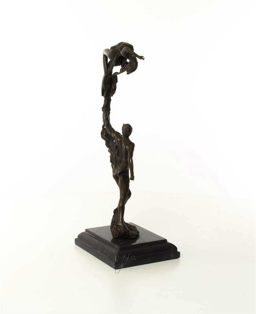 [LA-43236] Bronzeskulptur Bronzefigur Junges Paar Bild 12