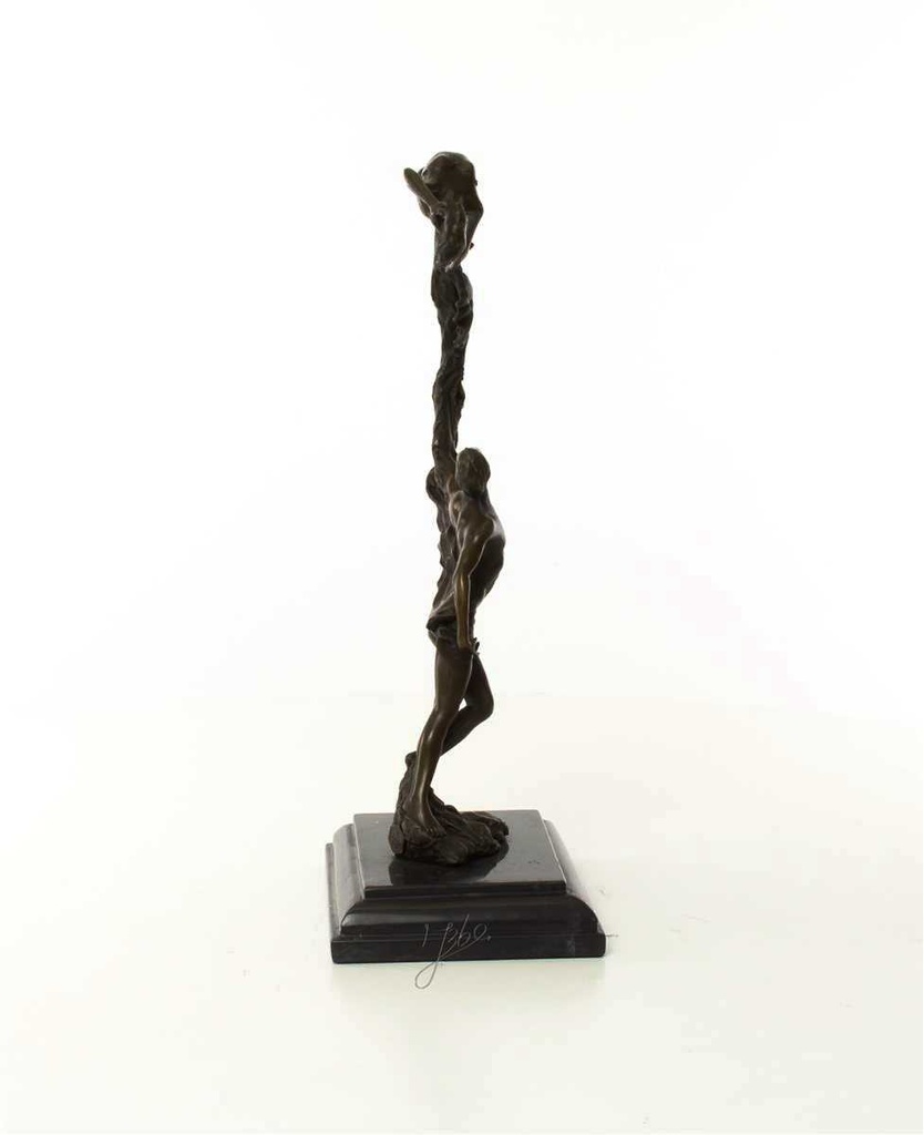 [LA-43236] Bronzeskulptur Bronzefigur Junges Paar Bild 13