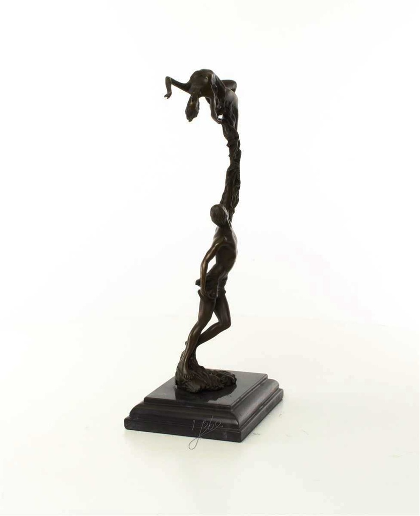 [LA-43236] Bronzeskulptur Bronzefigur Junges Paar Bild 14