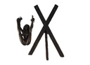 [LA-43247] Bronzeskulptur Bronzefigur Frau An Kreuz Gefesselt Antik-Stil Bild 6