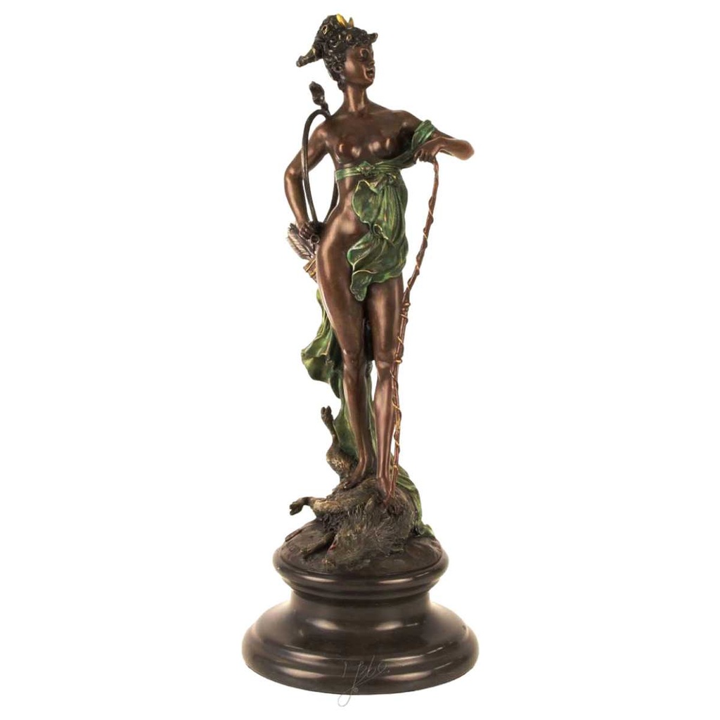 [LA-43250] Bronzeskulptur Bronzefigur Diana Siegreich Bild 2