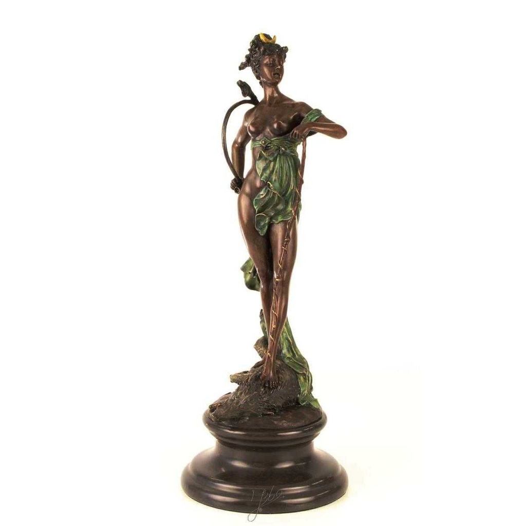 [LA-43250] Bronzeskulptur Bronzefigur Diana Siegreich Bild 3