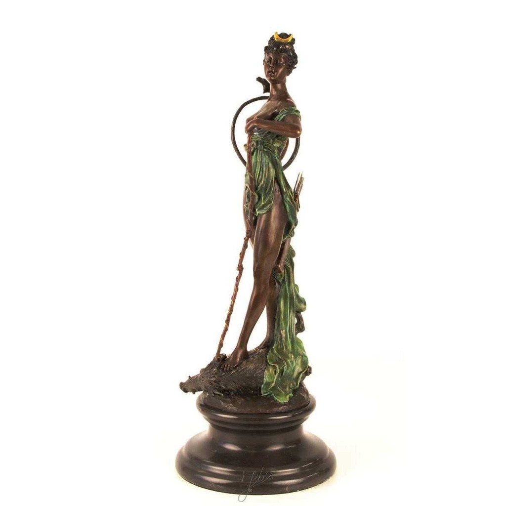 [LA-43250] Bronzeskulptur Bronzefigur Diana Siegreich Bild 5