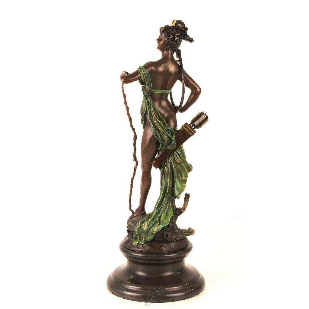 [LA-43250] Bronzeskulptur Bronzefigur Diana Siegreich Bild 8