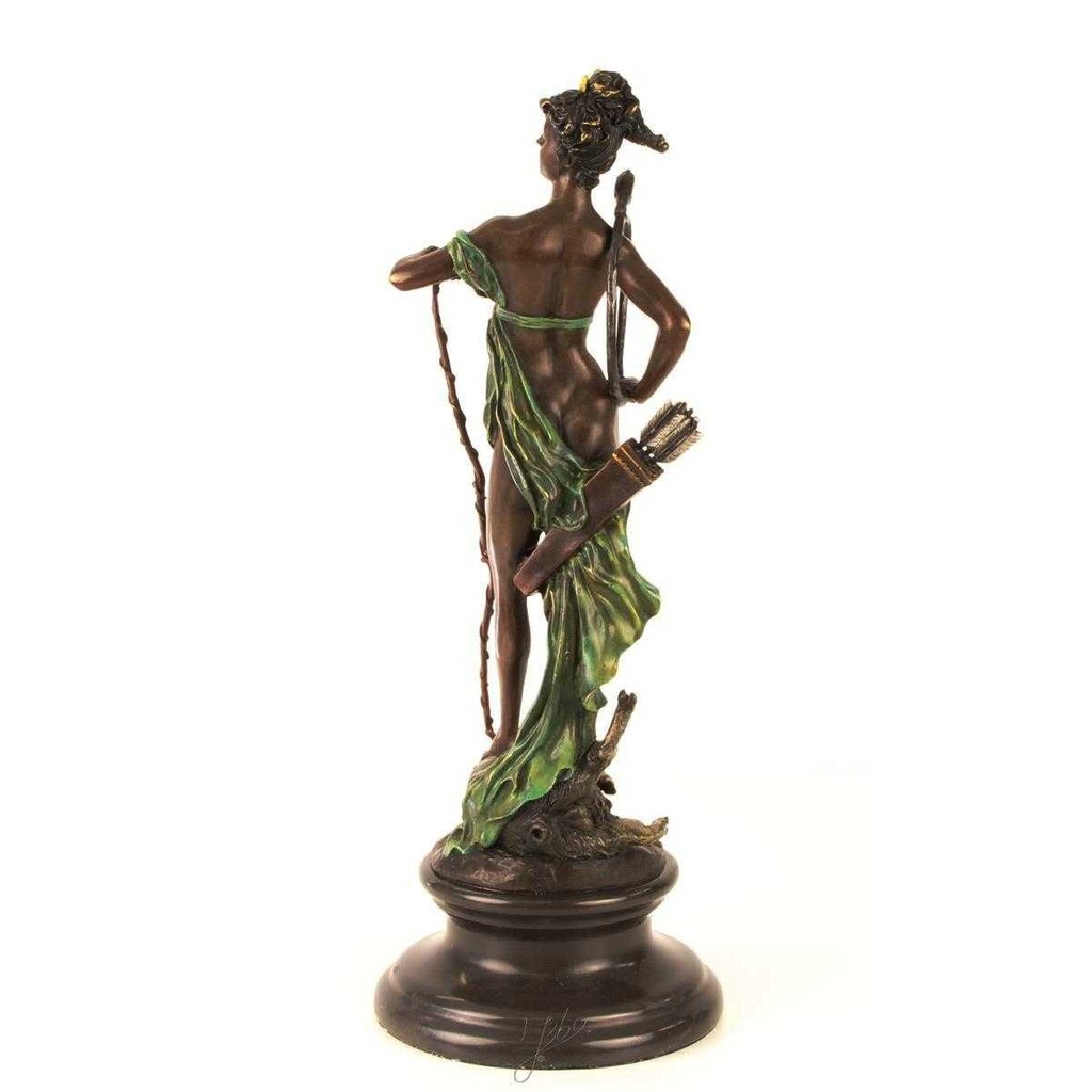 [LA-43250] Bronzeskulptur Bronzefigur Diana Siegreich Bild 9
