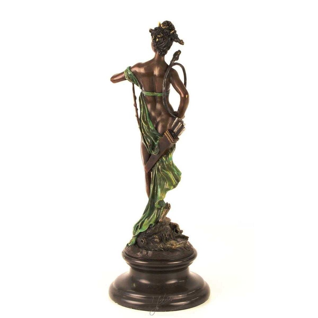 [LA-43250] Bronzeskulptur Bronzefigur Diana Siegreich Bild 10