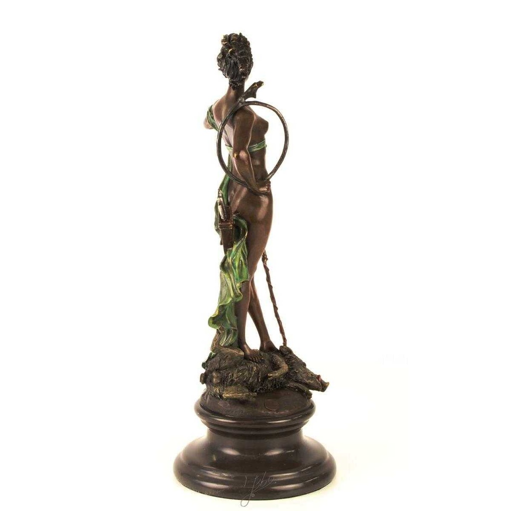 [LA-43250] Bronzeskulptur Bronzefigur Diana Siegreich Bild 12