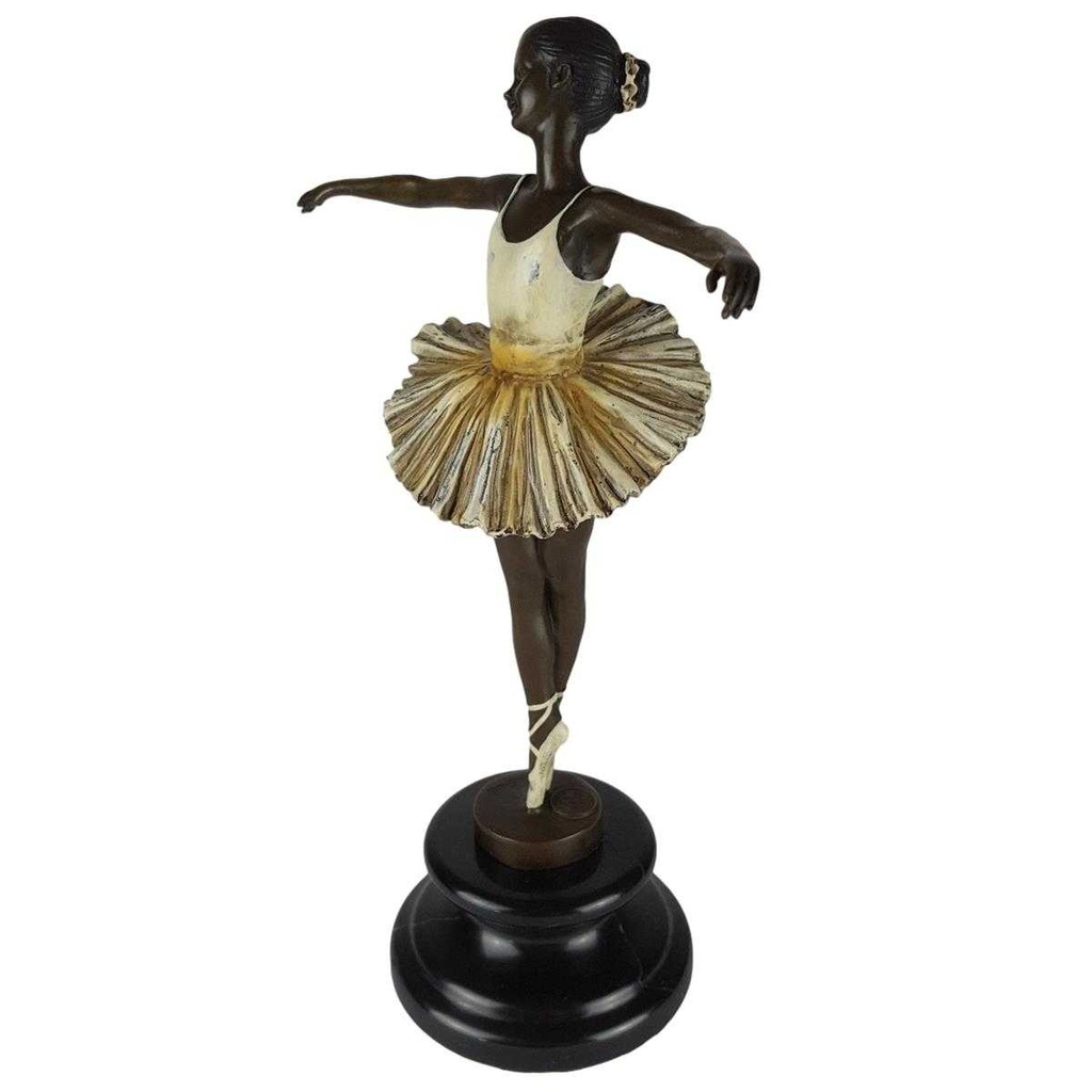[LA-43251] Bronzeskulptur Bronzefigur Antik-Stil  Ballerina Balletttänzerin Bild 2