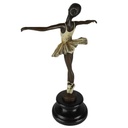 [LA-43251] Bronzeskulptur Bronzefigur Antik-Stil  Ballerina Balletttänzerin Bild 4