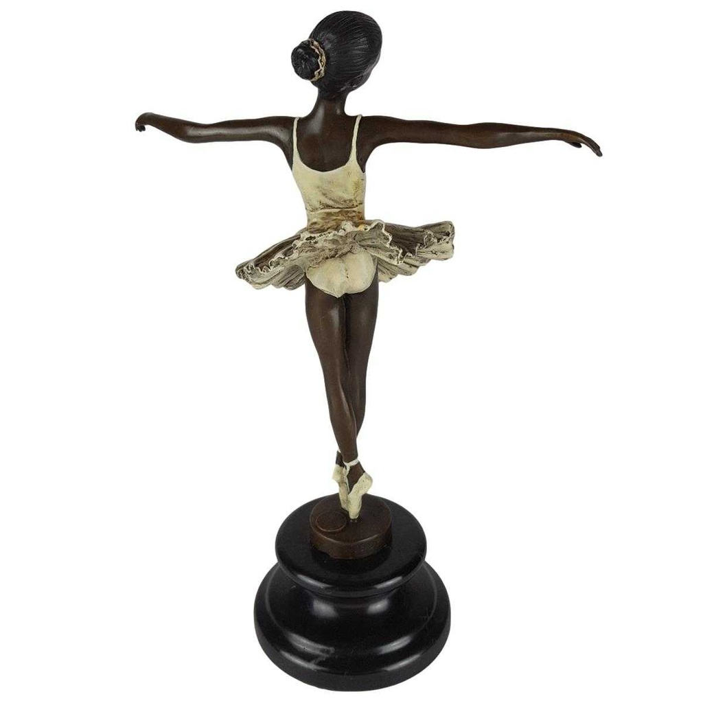 [LA-43251] Bronzeskulptur Bronzefigur Antik-Stil  Ballerina Balletttänzerin Bild 5