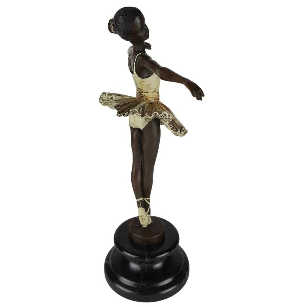 [LA-43251] Bronzeskulptur Bronzefigur Antik-Stil  Ballerina Balletttänzerin Bild 6