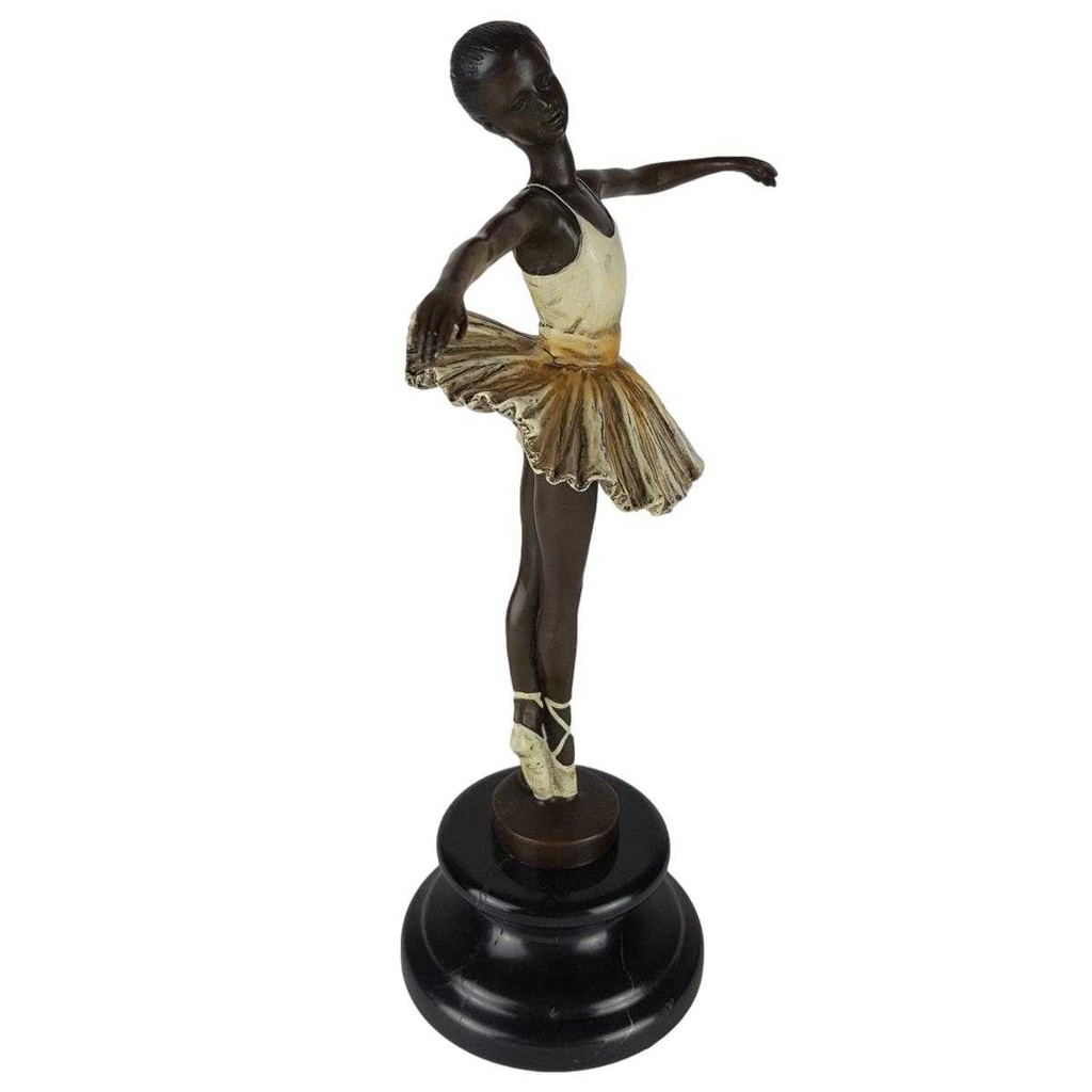 [LA-43251] Bronzeskulptur Bronzefigur Antik-Stil  Ballerina Balletttänzerin Bild 7