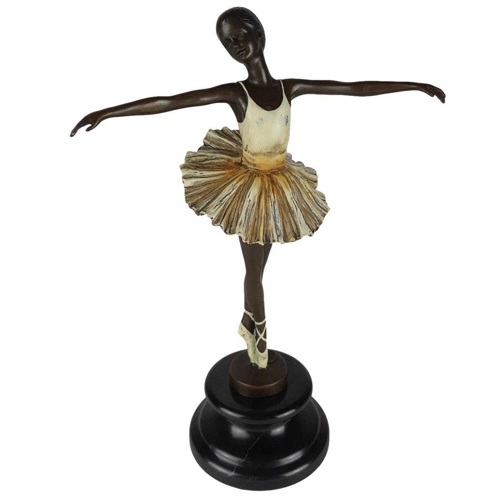 [LA-43251] Bronzeskulptur Bronzefigur Antik-Stil  Ballerina Balletttänzerin Bild 8