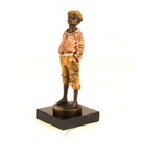 [LA-43252] Bronzeskulptur Bronzefigur Pfeifender Junge Pfeifer Antik-Stil Bild 3