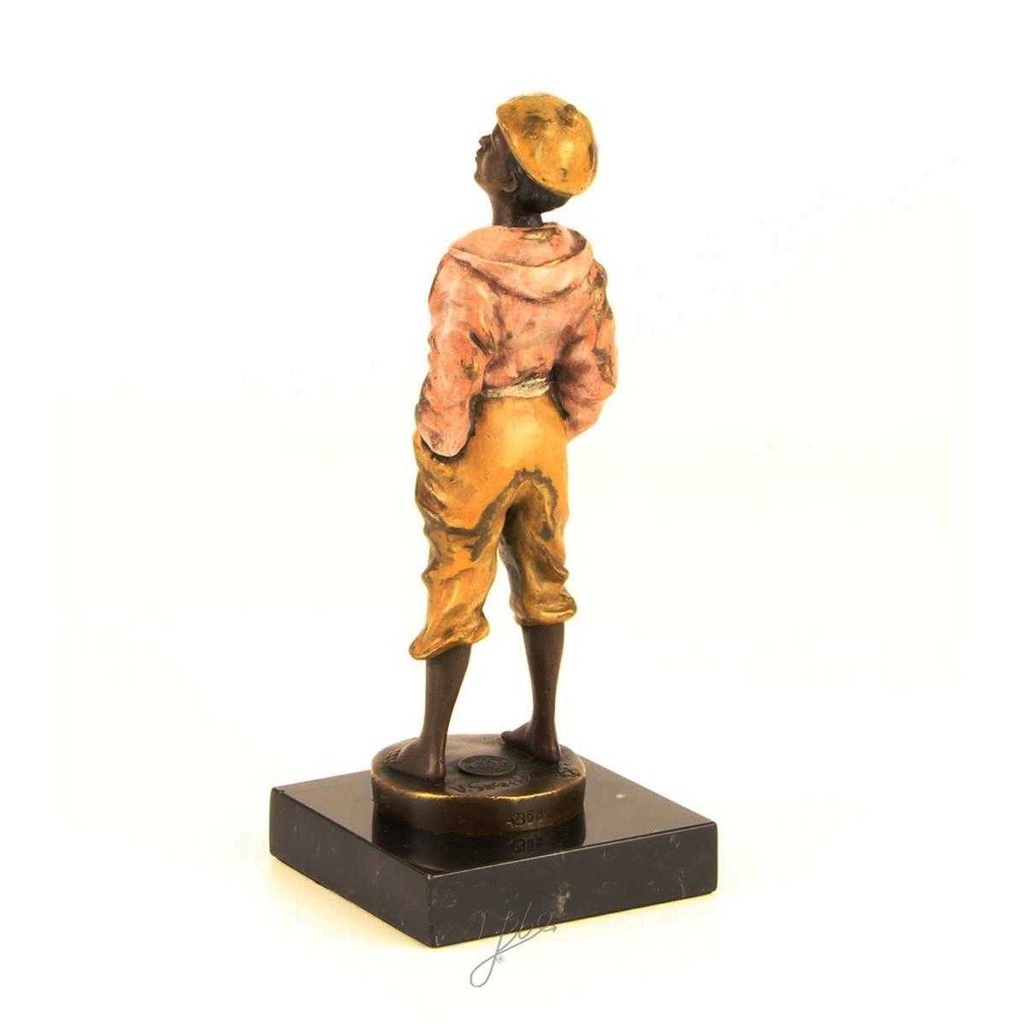 [LA-43252] Bronzeskulptur Bronzefigur Pfeifender Junge Pfeifer Antik-Stil Bild 7