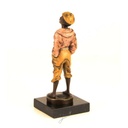[LA-43252] Bronzeskulptur Bronzefigur Pfeifender Junge Pfeifer Antik-Stil Bild 7