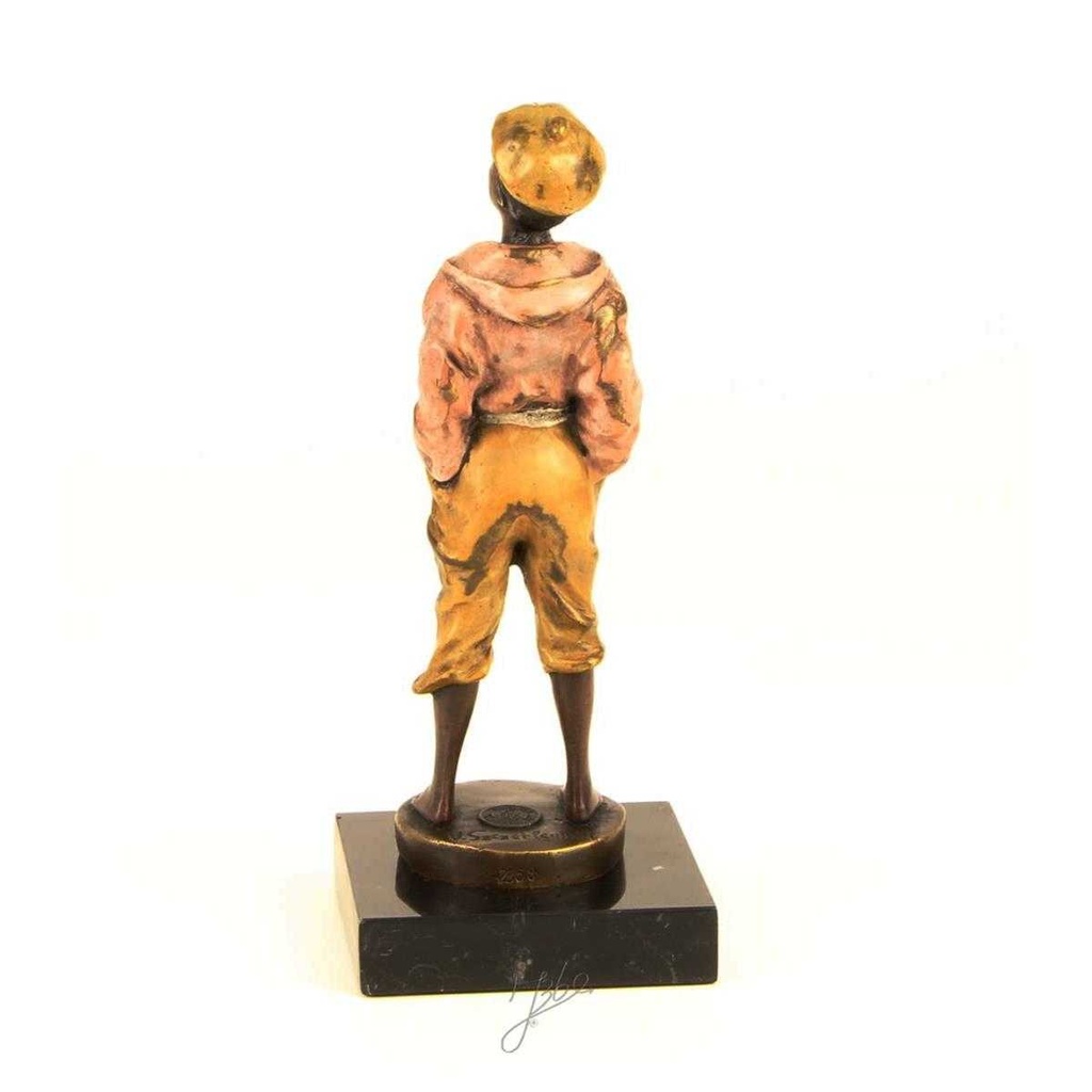 [LA-43252] Bronzeskulptur Bronzefigur Pfeifender Junge Pfeifer Antik-Stil Bild 8