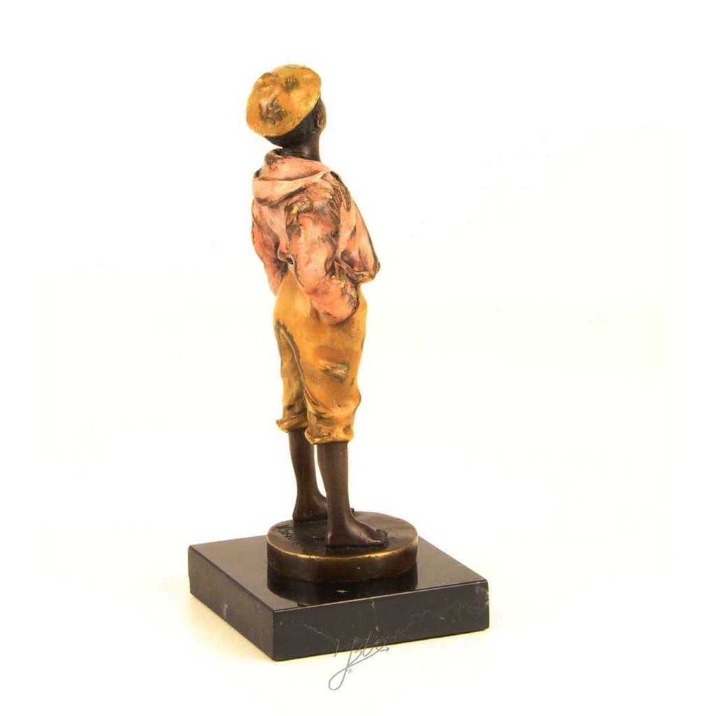 [LA-43252] Bronzeskulptur Bronzefigur Pfeifender Junge Pfeifer Antik-Stil Bild 11